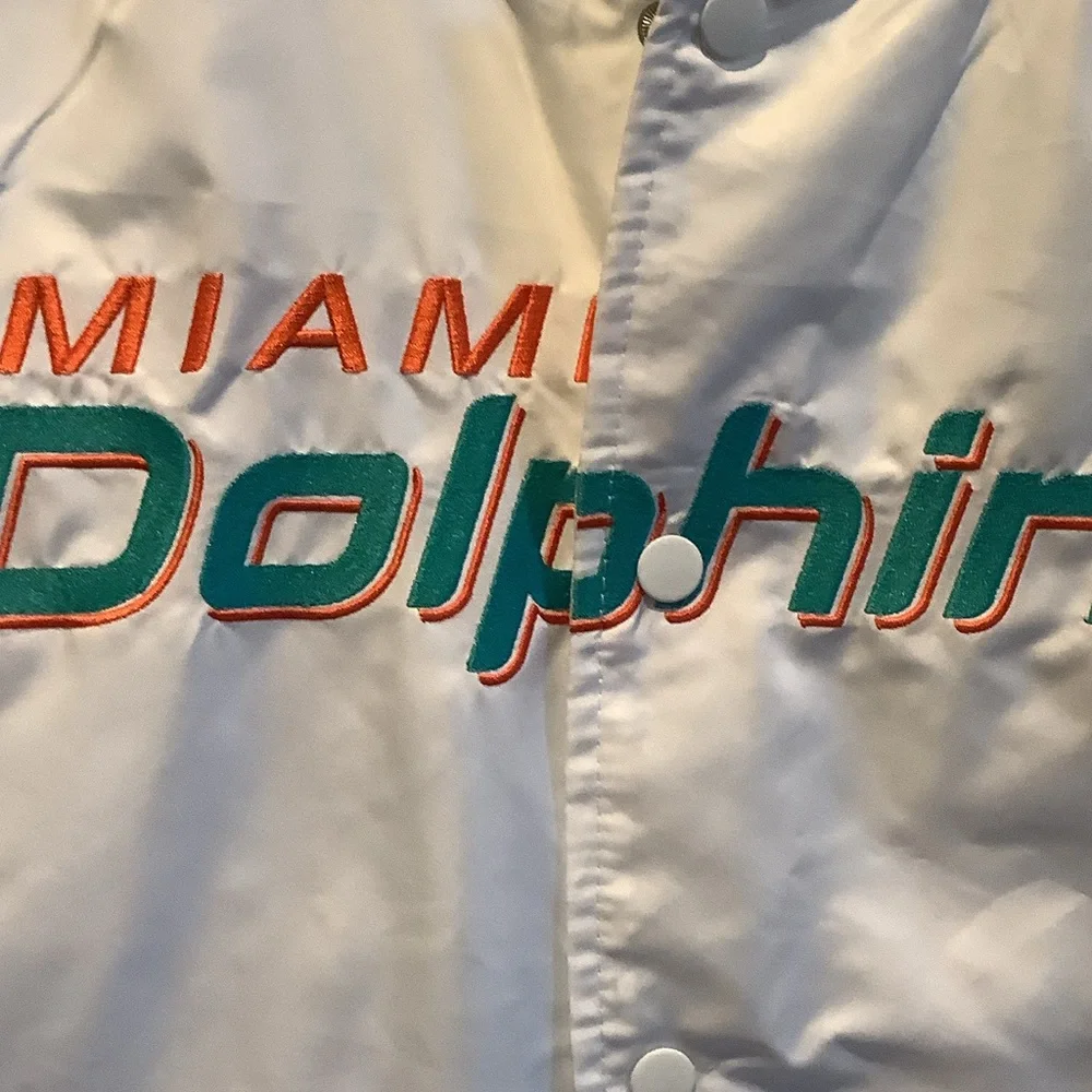 Miami Dolphins NFL Team Apparel Teal and Orange Jacket,‎ M, new